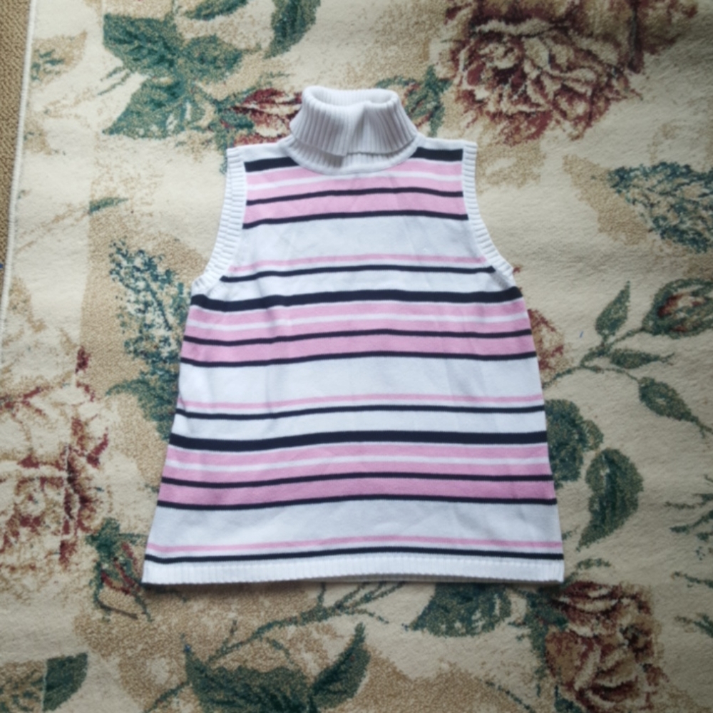 VTG Caroline Taylor Sleeveless Turtleneck Sweater